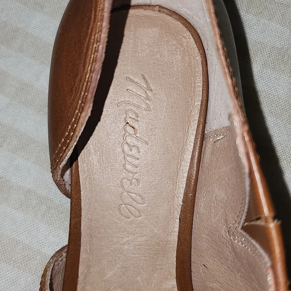 New Madewell "The Lucie" Genuine Leather Caramel Brown Flat Bootie - Picture 8 of 8